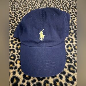 Polo Ralph Lauren Navy With Yellow Logo Adjustable Hat